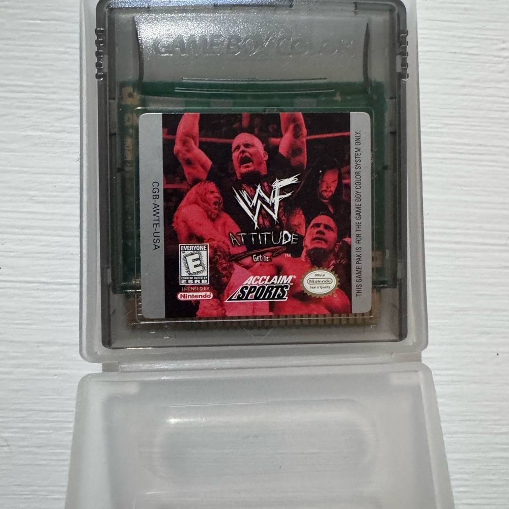 WWF Attitude Game Boy Color Cartridge